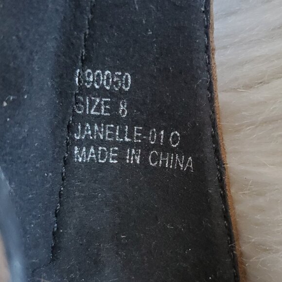 Charlotte Russe Janelle Women's Browne Caged Suede Sandal SZ 8 - Picture 10 of 14